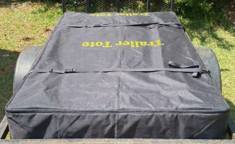 Trailer Tote Loaded with Logo front